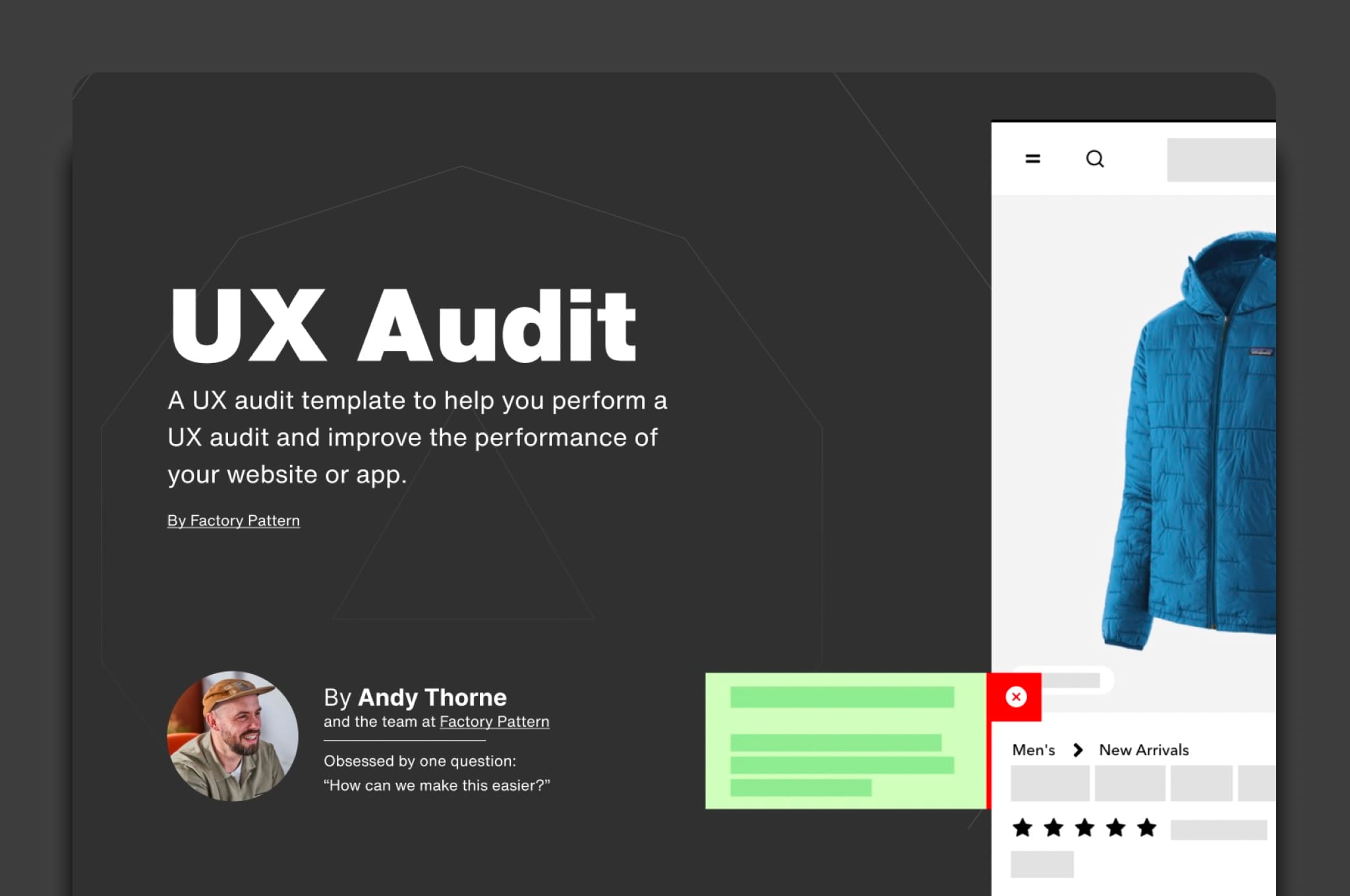 Beginner UX Audit (With Template and Examples!) | Factory Pattern